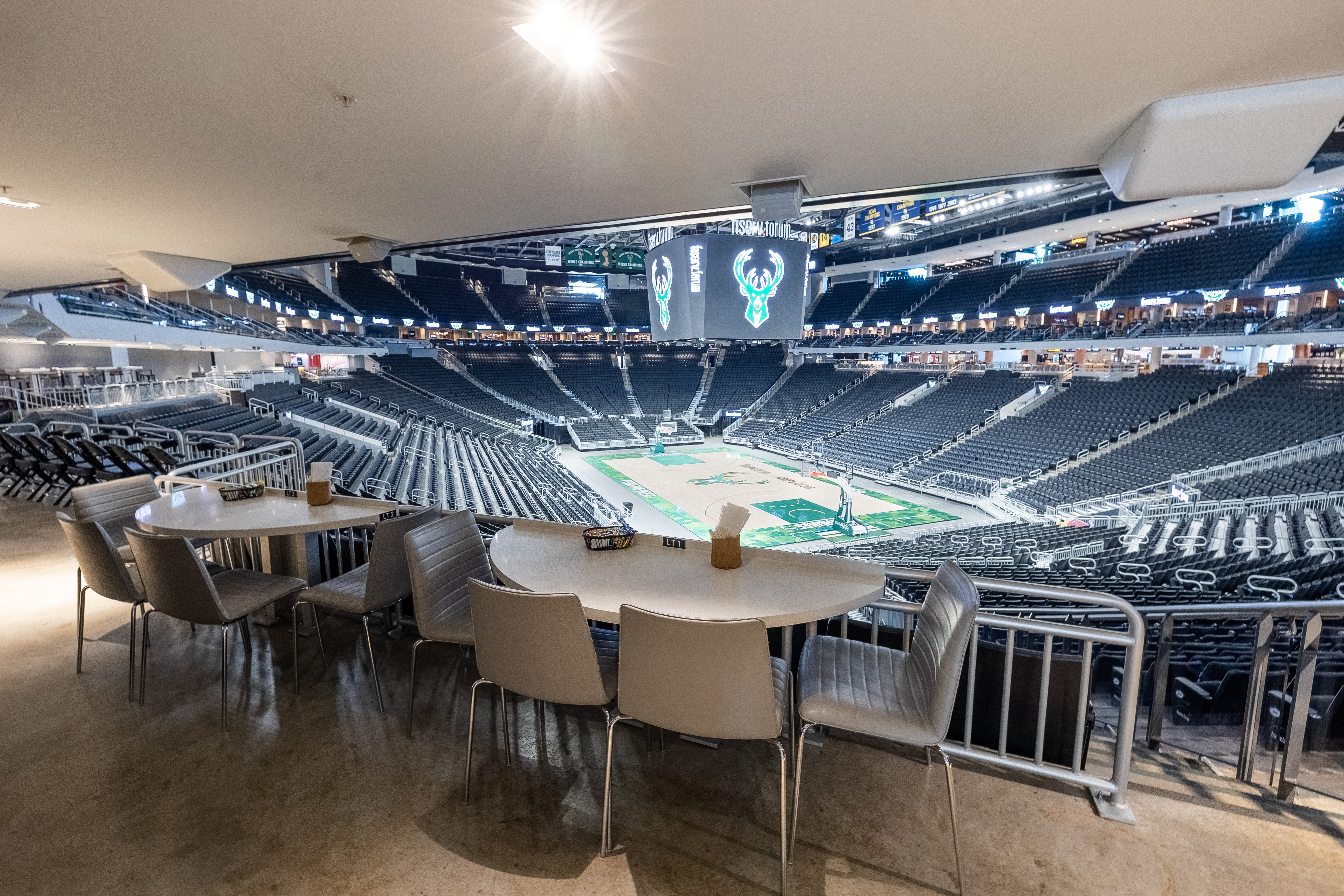 Indoor watch party at Fiserv Forum for Game 2 of NBA Finals sells out
